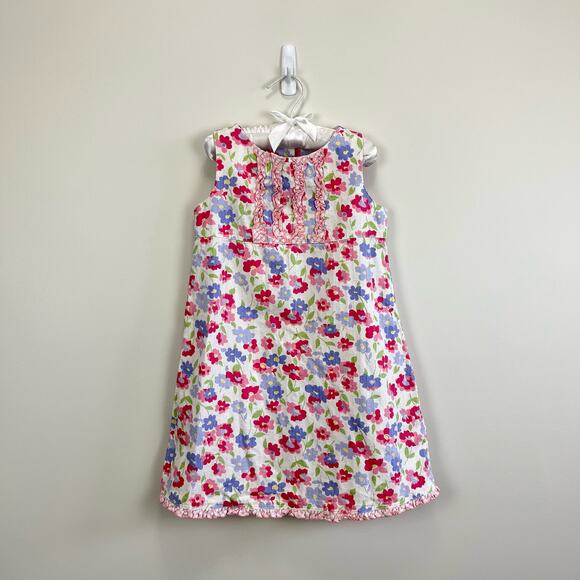B. Lulu Floral Shift Dress 4T - Picture 1 of 7